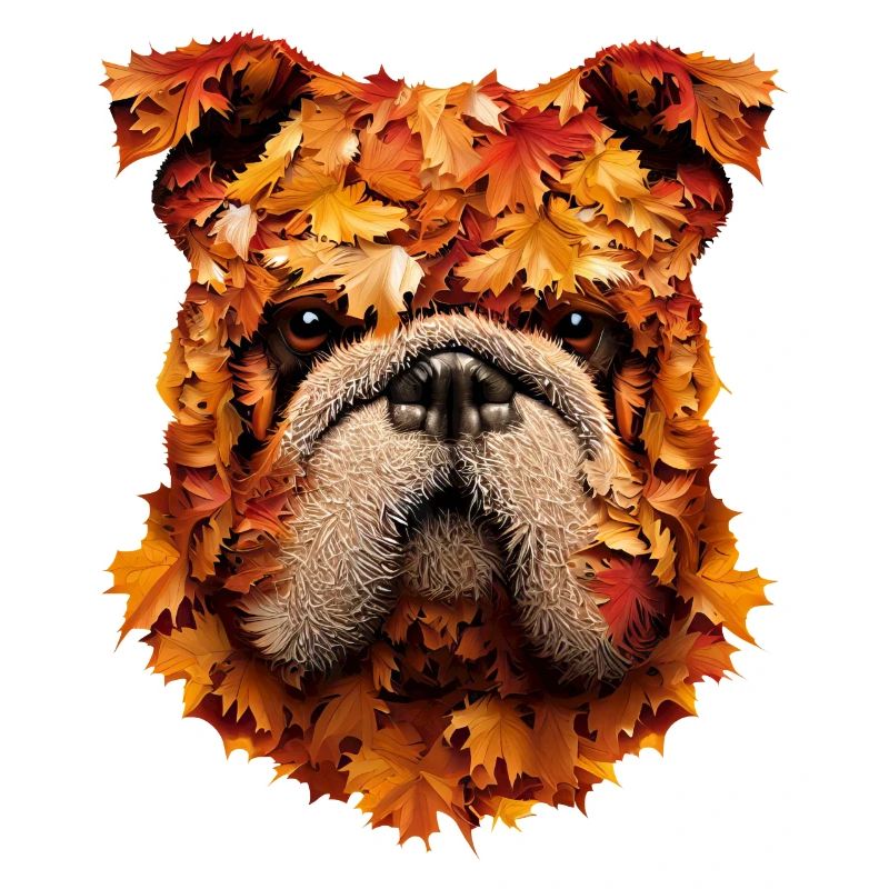 Mops Hund Herbstmops