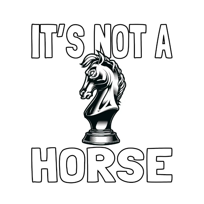 Ce n’est pas un cheval pour les joueurs d’échecs Hommes d’échecs