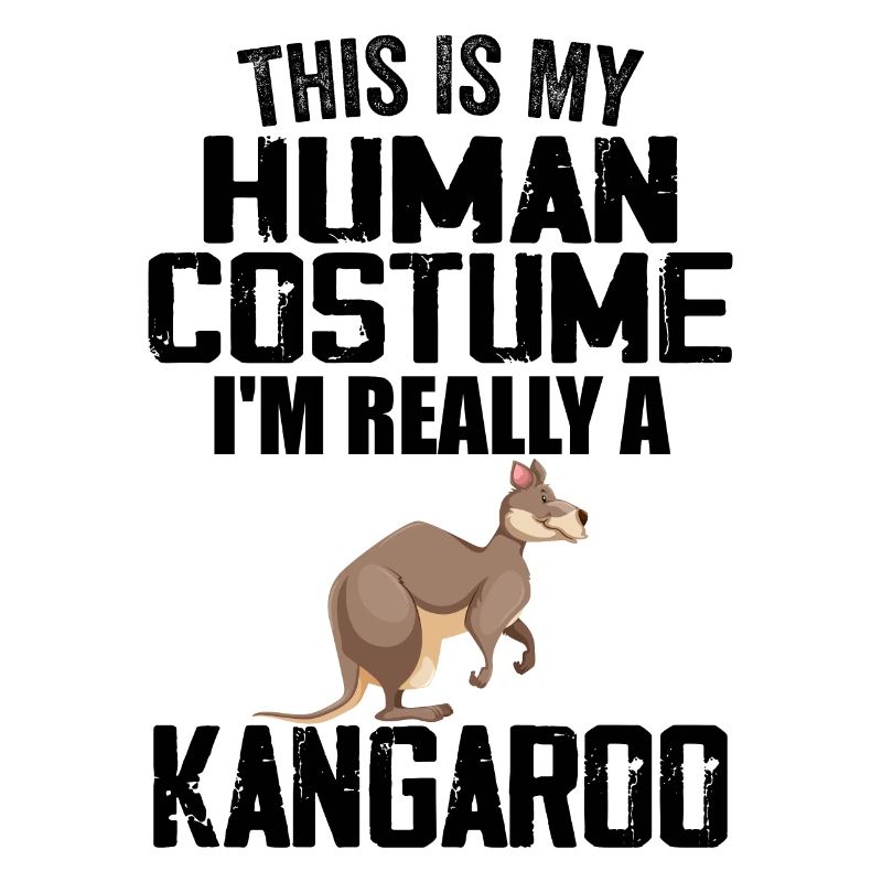 This is my human costume i'm really a kangaroo