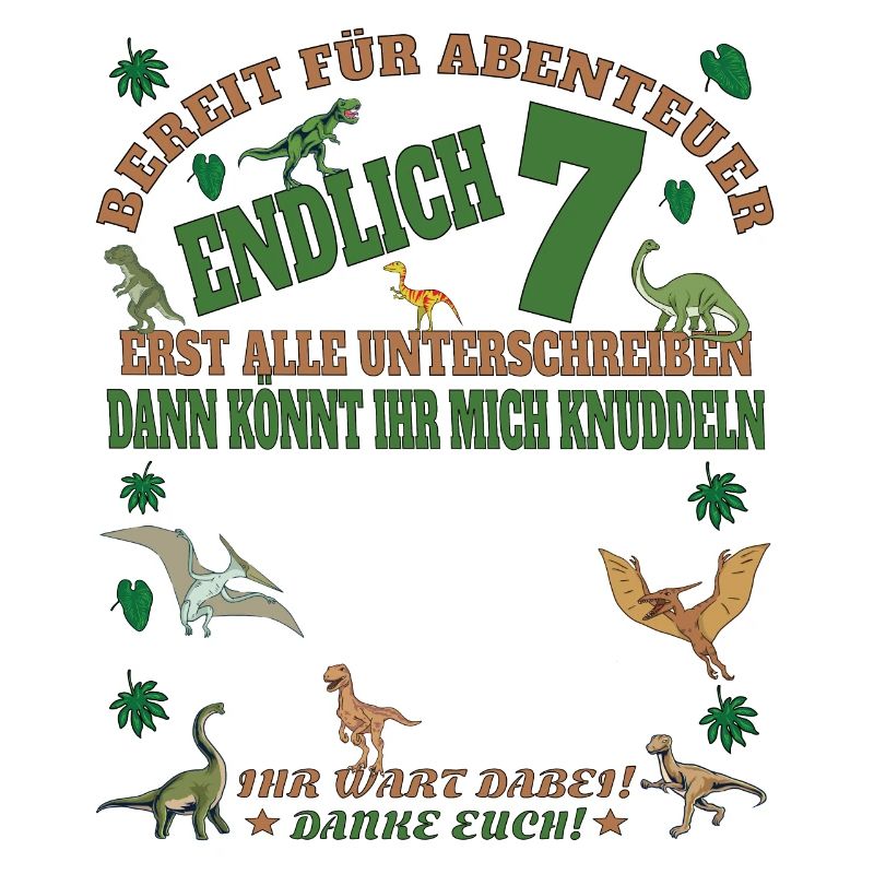 7. Geburtstag Junge & Mädchen Gästebuch