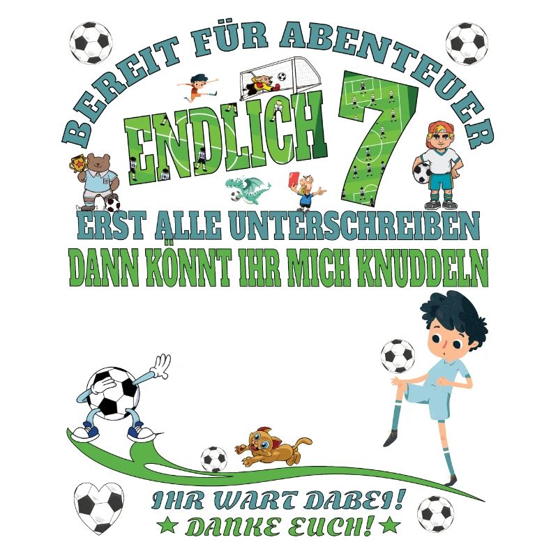 7. Geburtstag Junge & Mädchen Gästebuch