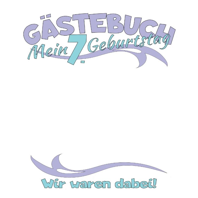 7. Geburtstag Junge & Mädchen Gästebuch