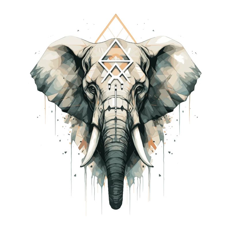 Elefant geometrisch