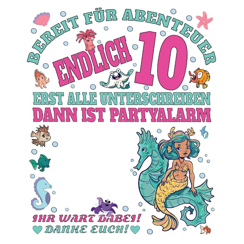 10. Geburtstag Mädchen & Junge Gästebuch
