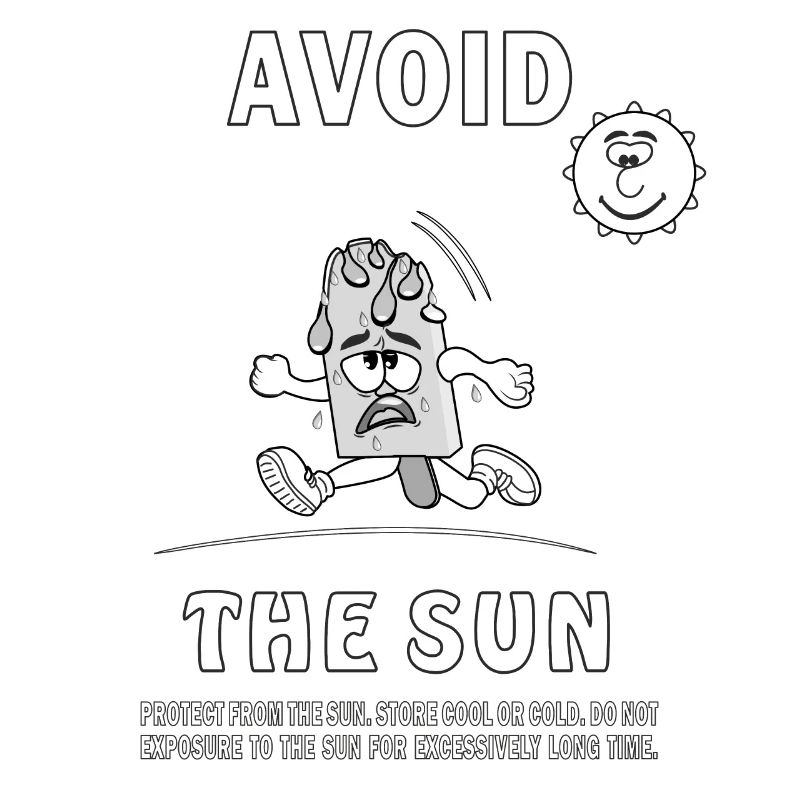 SUNSCREEN ICE CREAM AVOID THE SUN