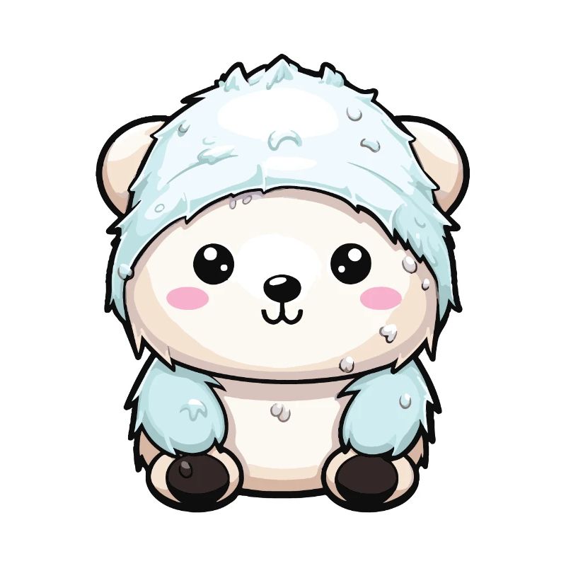 Polar Bear Winter Polar Bear Animal Comic