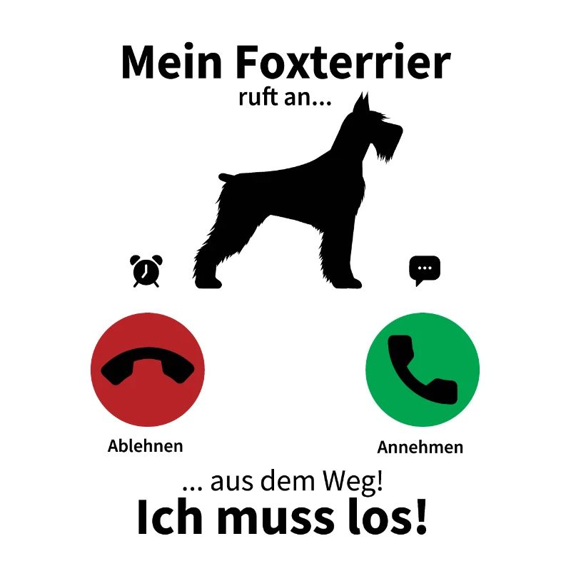 Mein Foxterrier ruft an