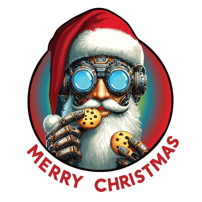 Weihnachtsmann Cyberpunk