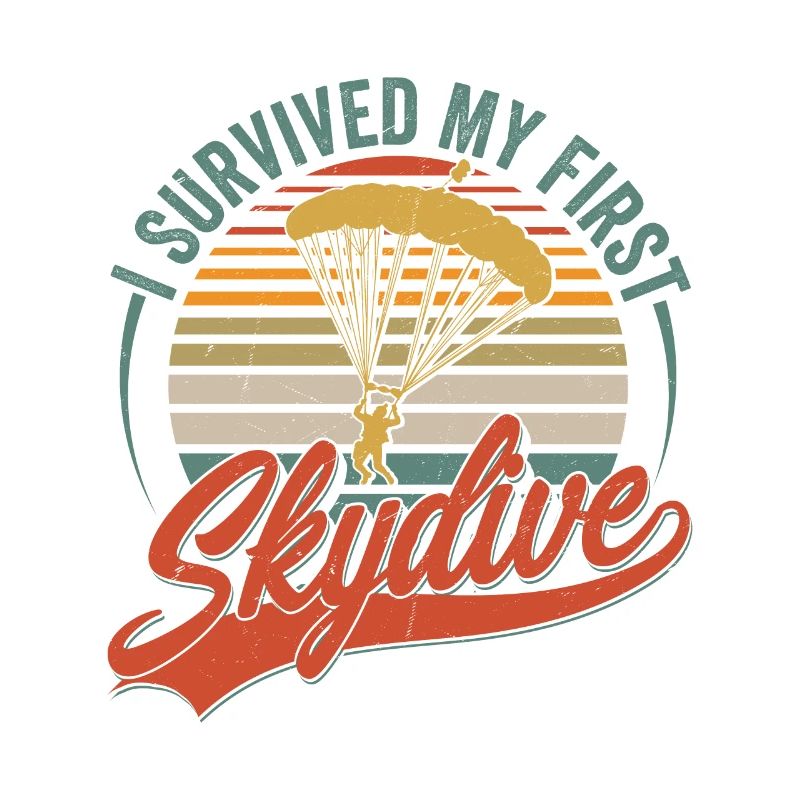I Survived My First Skydive Parachute Skydiver