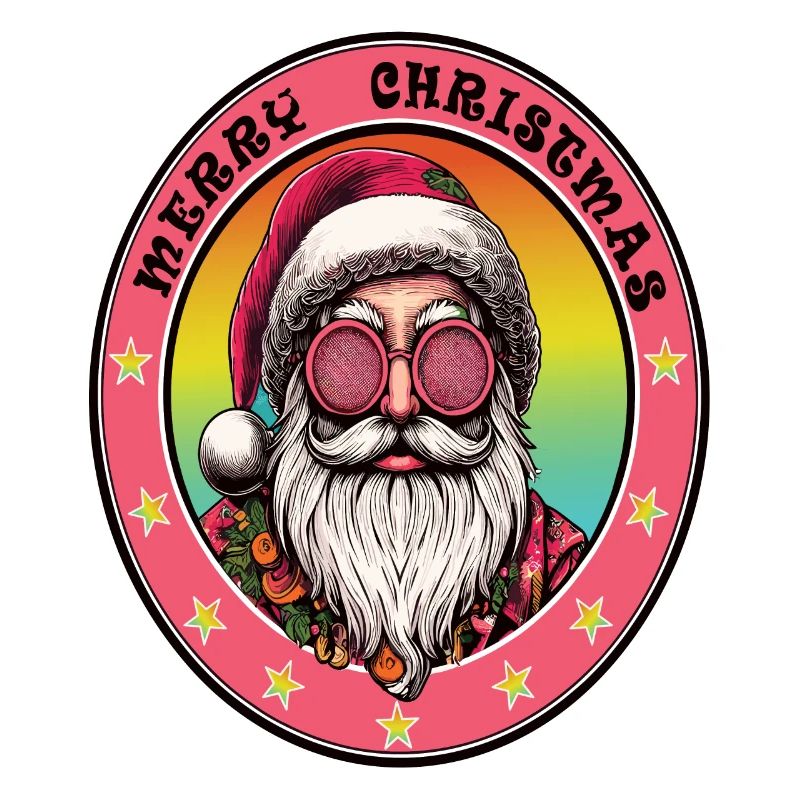 Weihnachtsmann-Hippie