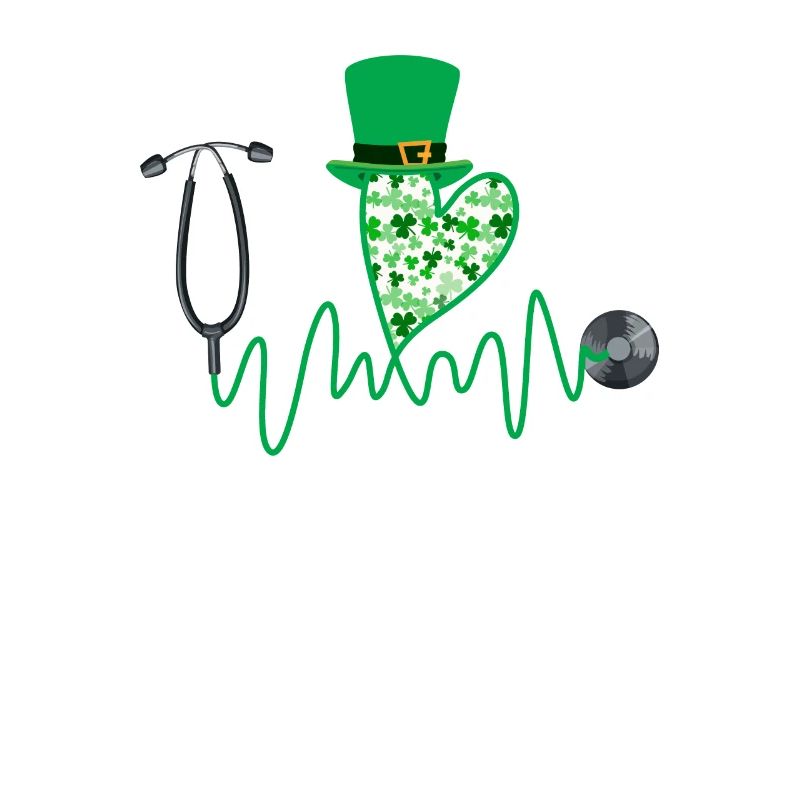 Stéthoscope de la Saint-Patrick de l’infirmière