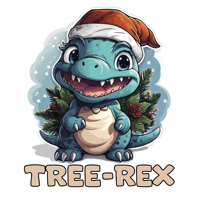 Mignon petit bébé dinosaure avec Dire Tree-Rex