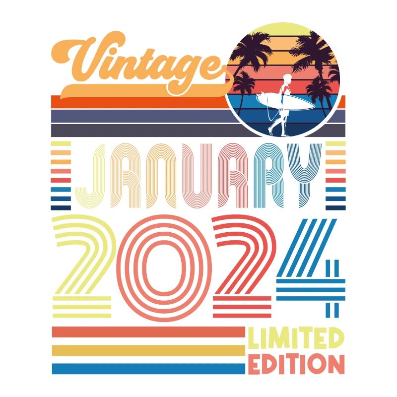 Geburtstag Januar 2024. Geschenk Januar 2024.