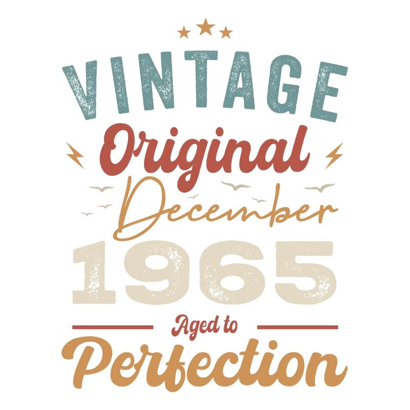 Vintage Geburtstag - Dezember 1965 - Geschenkidee
