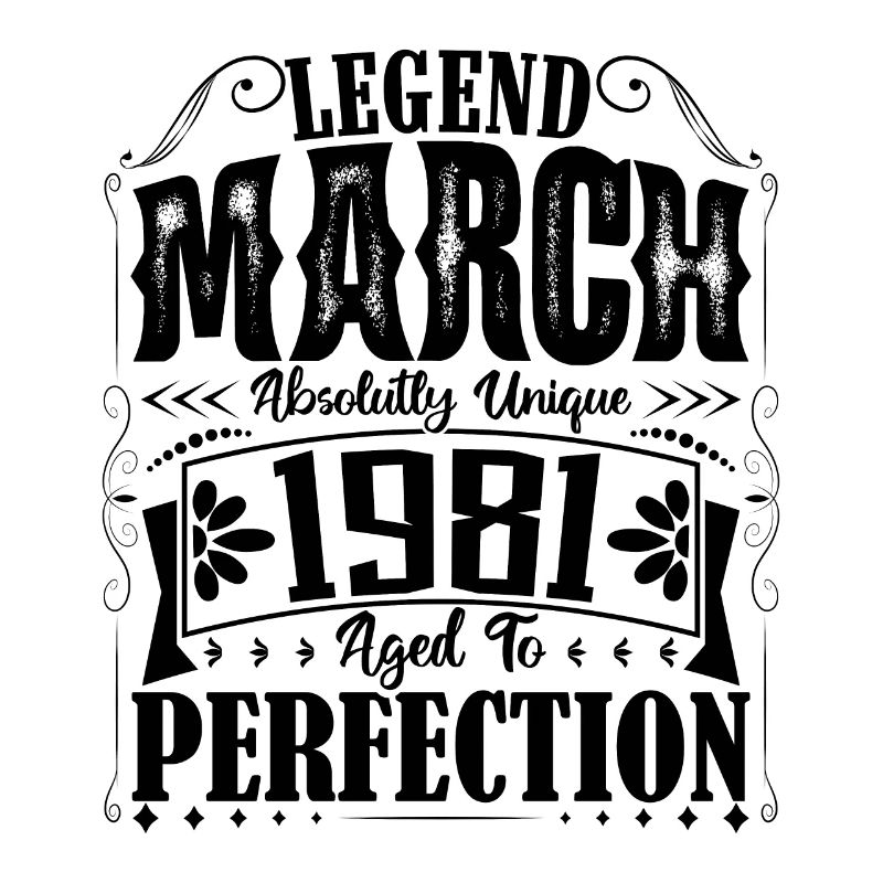 Mars 1981. Cadeau d'Anniversaire mars 1981. March.
