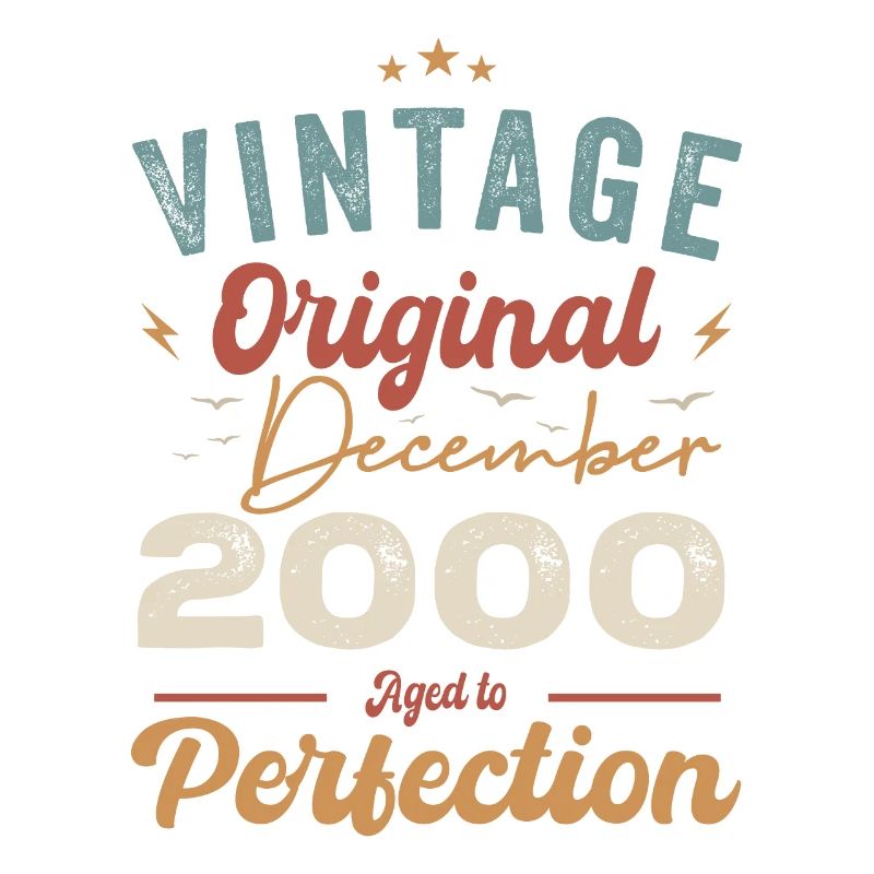 Vintage Geburtstag - Dezember 2000 - Geschenkidee