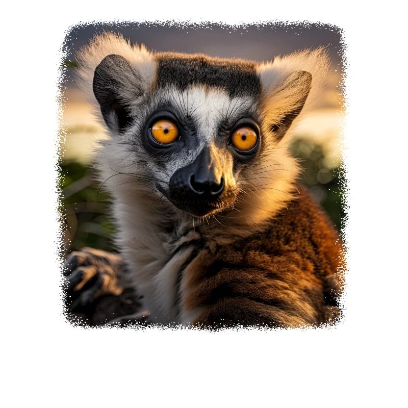 Ring-tailed lemurs realistic ring-tailed lemur