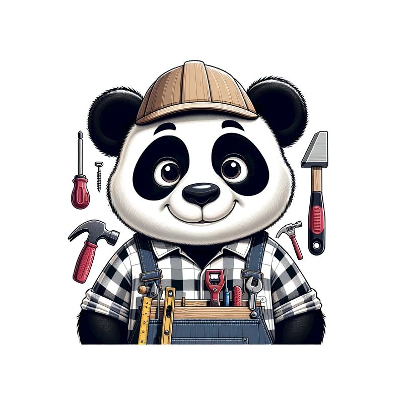 Cute Panda Craftsman