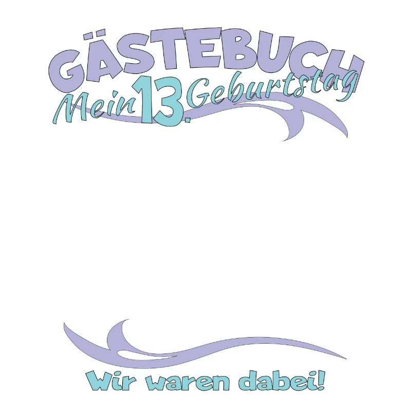 13. Geburtstag Mädchen & Junge Gästebuch