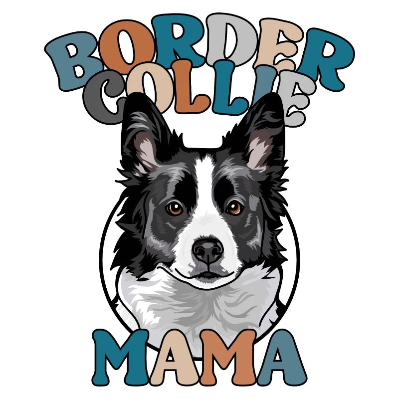 Border Collie Mama Hunde Hund Muttertag Wilsigns