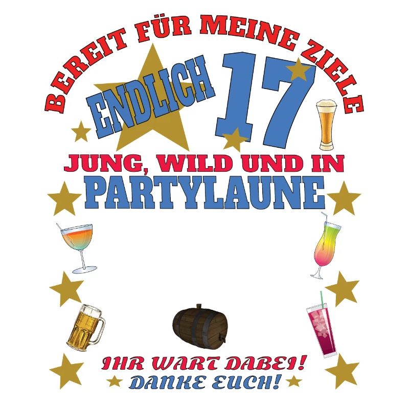 17. Geburtstag Mädchen & Junge Gästebuch