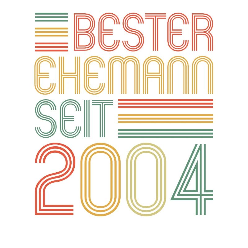 Bester Ehemann seit 2004 20.Hochzeitstag