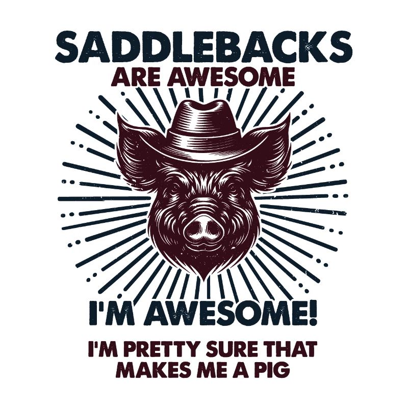 Cochon Papa Maman - Fermier Saddleback