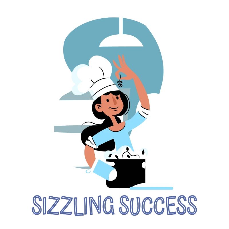 Chef Cook Kitchen Culinary Retro Bake Restaurant