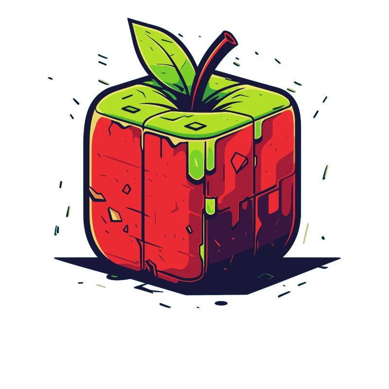 Würfel Apfel Cube Apple