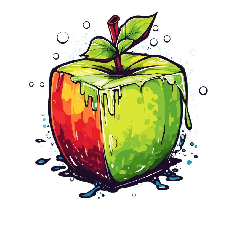 Würfel Apfel Cube Apple