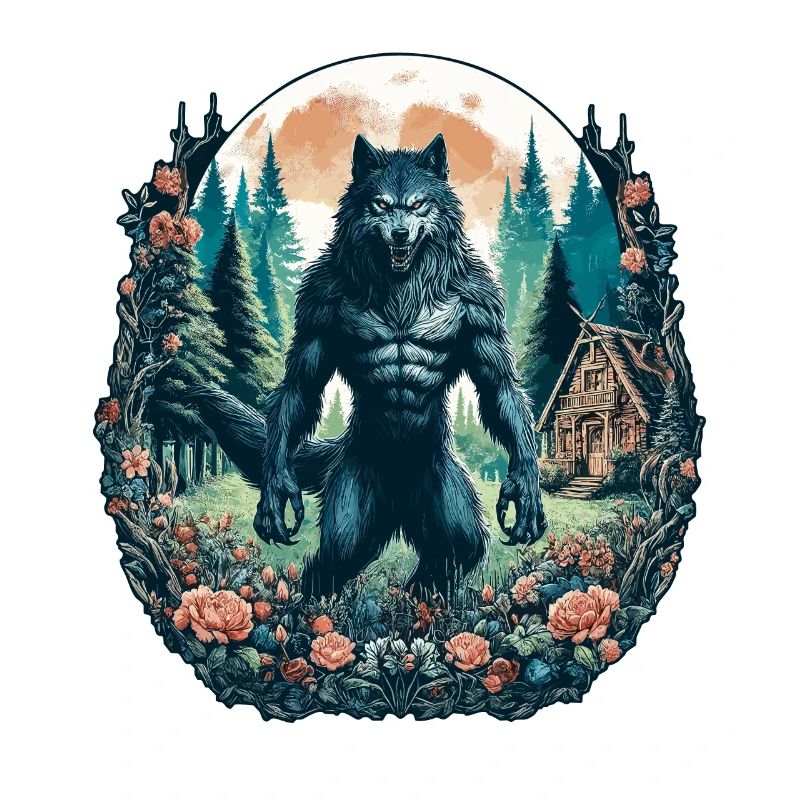 Ästhetischer Werwolf Wildlife