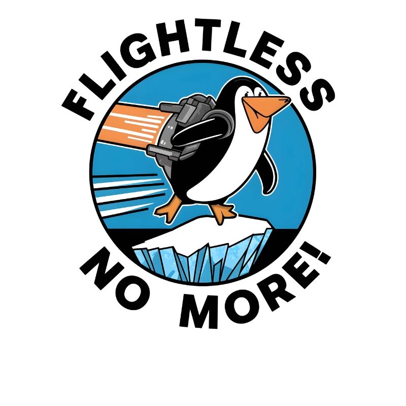 Penguin Jetpack Flight Design - Flightless no more