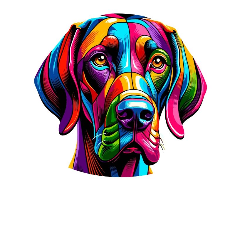 Colorful Pop Art German Shorthaired Pointer Dog