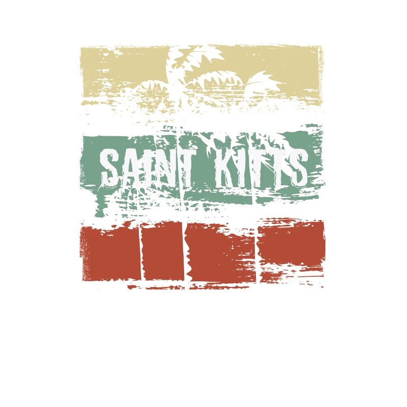 Saint Kitts Artistic Vacation Souvenir Abstract