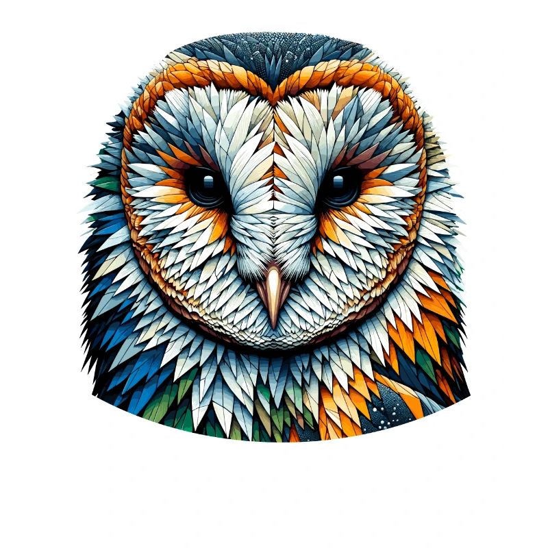 Polygon Art Schleiereule Eulen