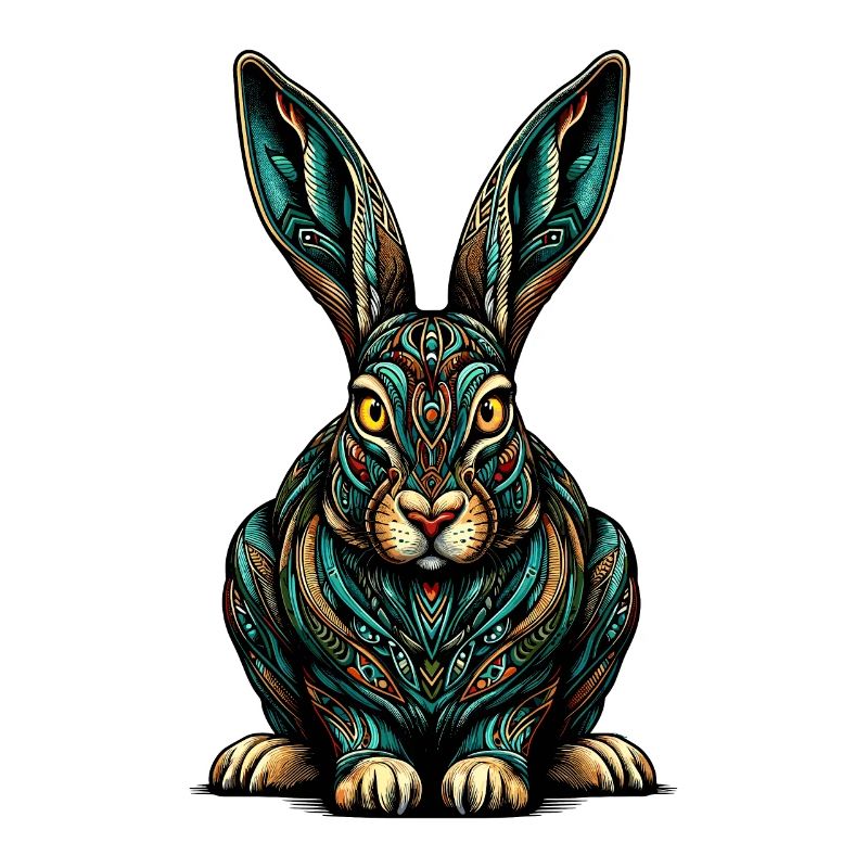 Mandala Art Jackrabbit Jackrabbits