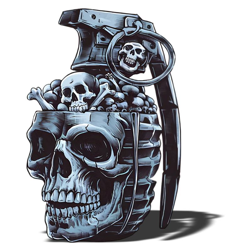 Conception de grenade squelette