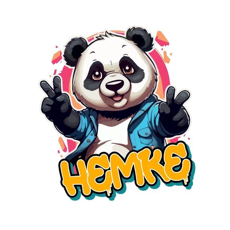 HEMKE - Beau nom de garçon avec panda cool