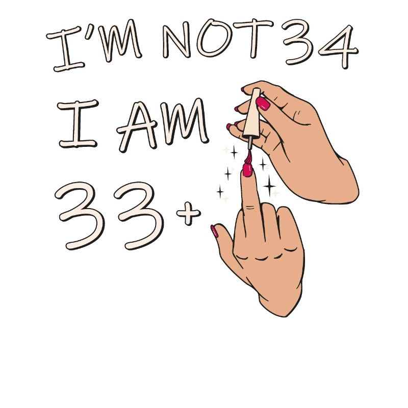 Ich bin nicht 34, ich bin 33 plus 1 Mittelfinger, 34.