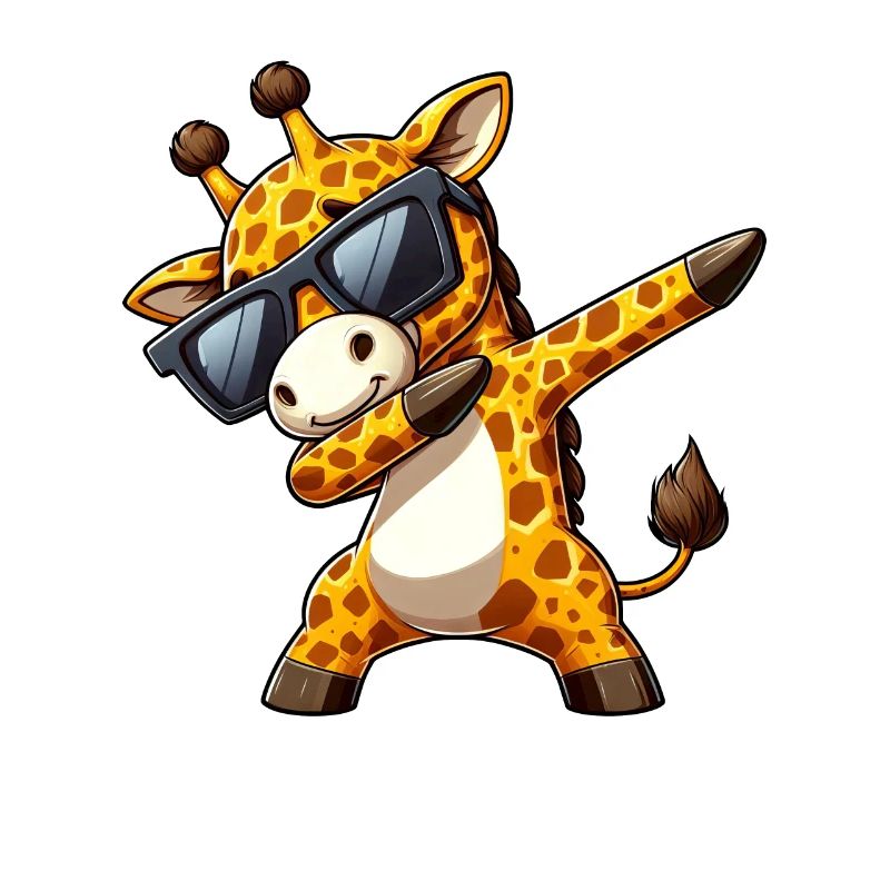 Cool zebra dab: Stylish with sunglasses