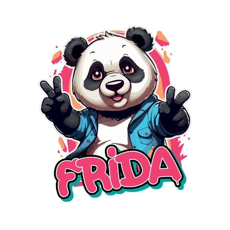FRI DA - Schöner Mädchen Name mit coolem Panda