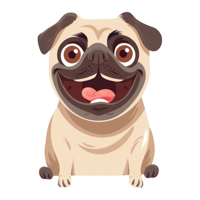 Mops | Pug | Cartoon Artwork