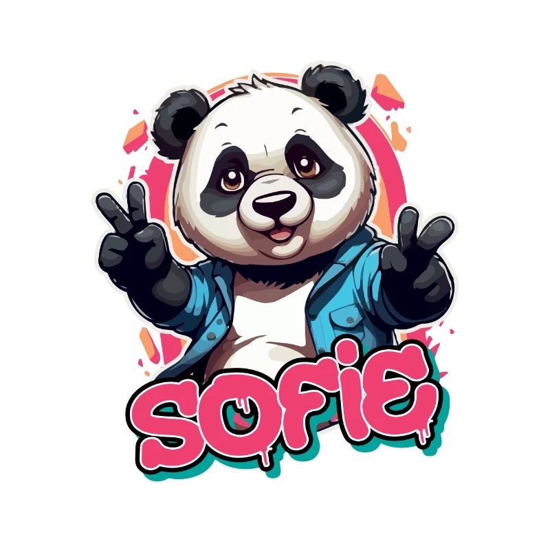 SOFIE - Schöner Mädchen Name mit coolem Panda