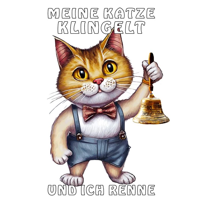 KATZE MIT HANDGLOCKE KLINGELT