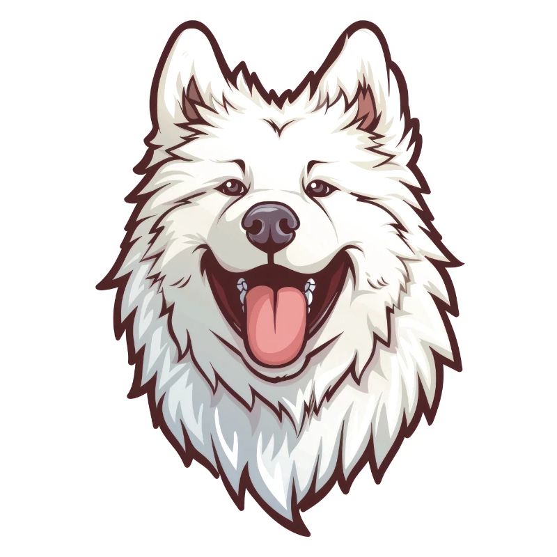 Samoyed | Samoyed | Cartoon Artwork