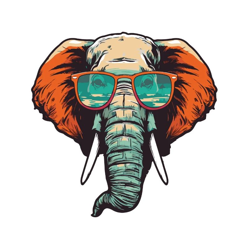 Elefant Kopf Cool