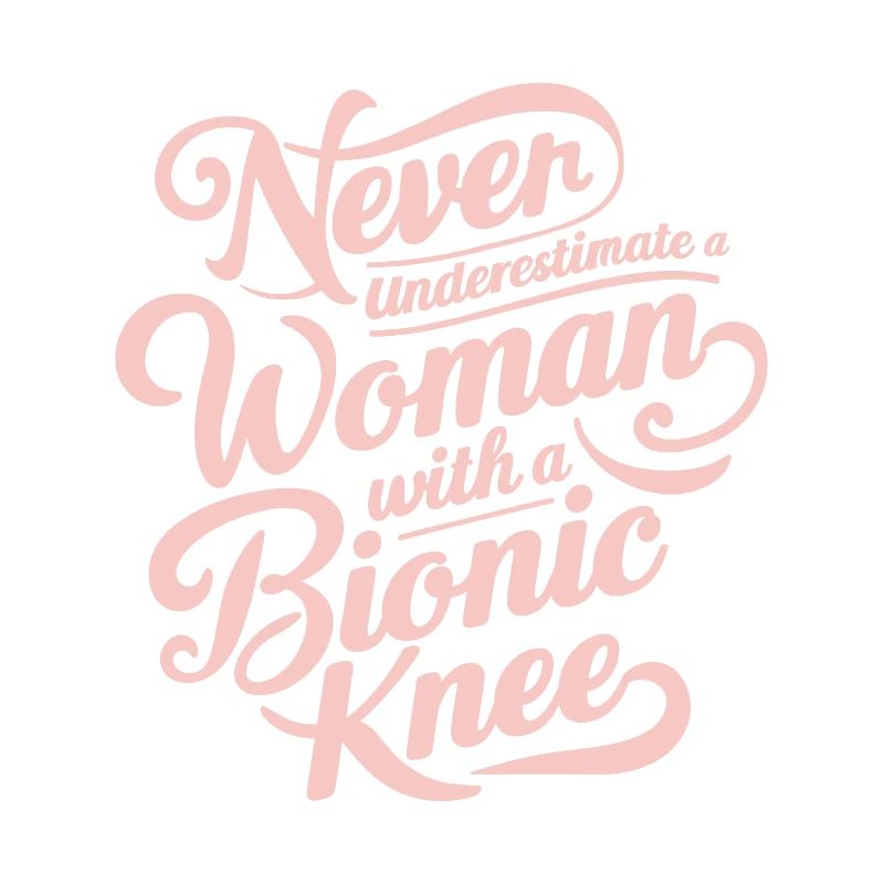 Woman Bionic Knee Replacement Surgery Joint