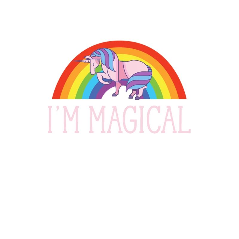 Ich bin magisches Regenbogen-Einhorn Lustiges Regenbogen-Einhorn