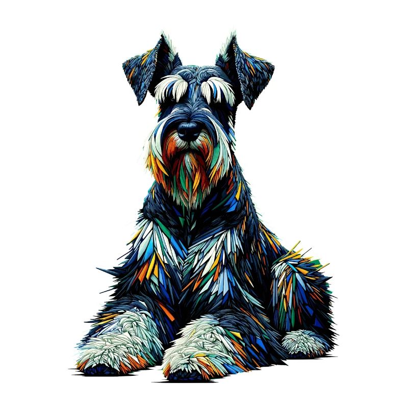 Polygone Art Schnauzer Géant Schnauzers