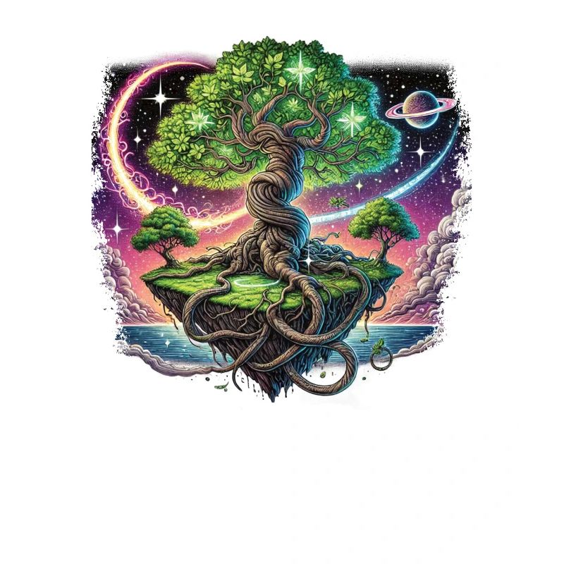 The cosmos with our "space tree" design